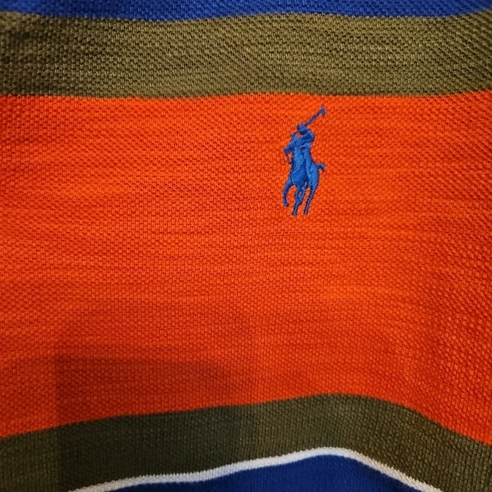 Polo by Ralph LAuren Size Medium Mens Striped Polo Shirt - Multicolor